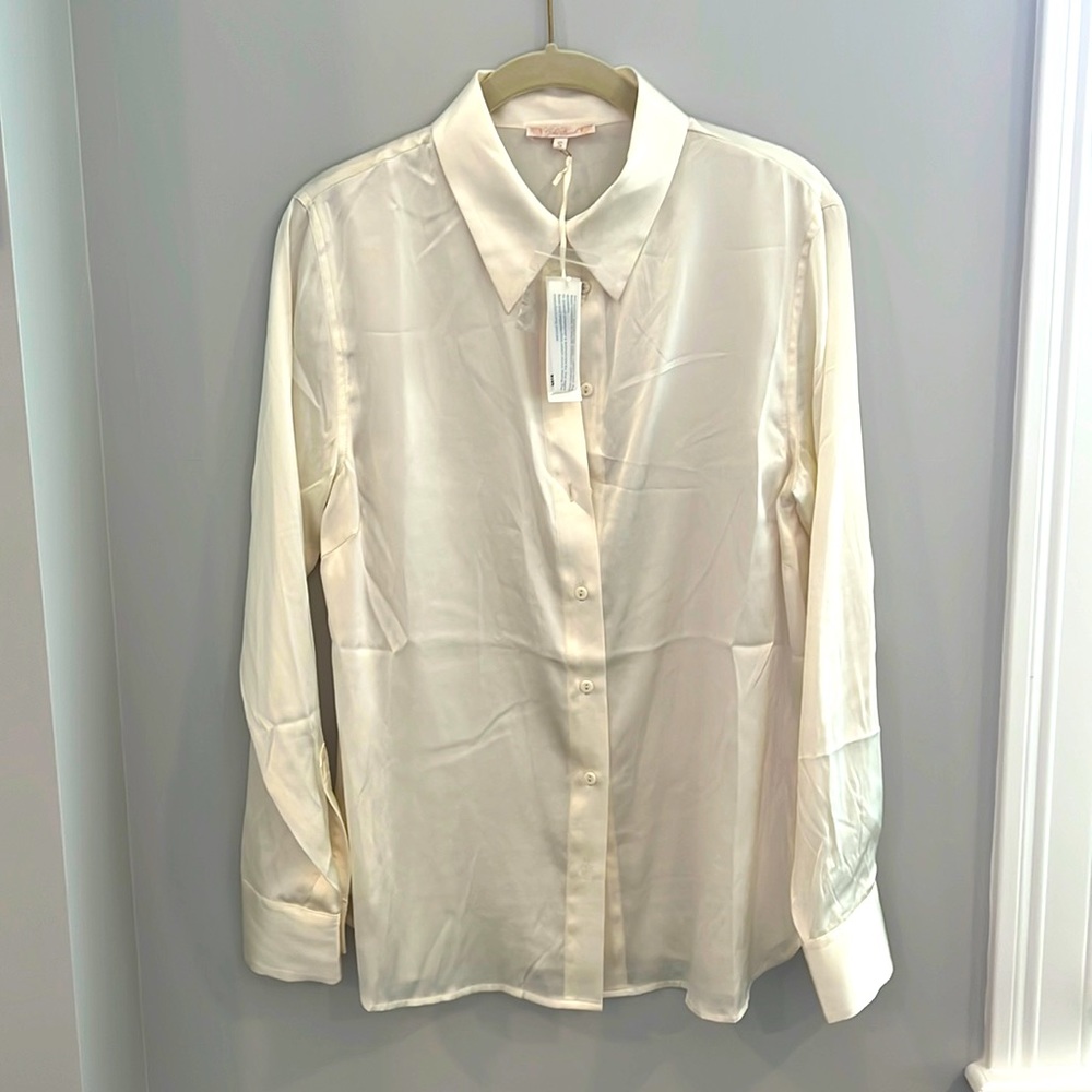 Beautiful Silk blouse GoldHawk never worn size S